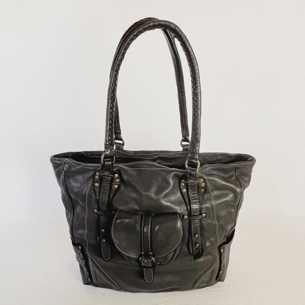 Allsaints Dark Brown Rana Tote. Shoulder Bag.